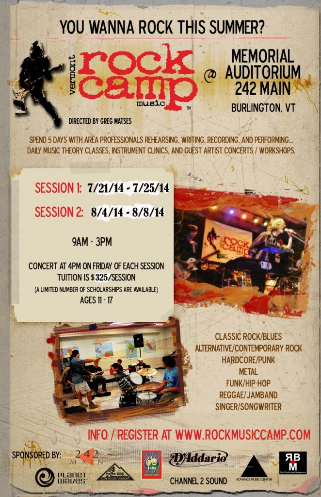 Rock Camp 2014 poster