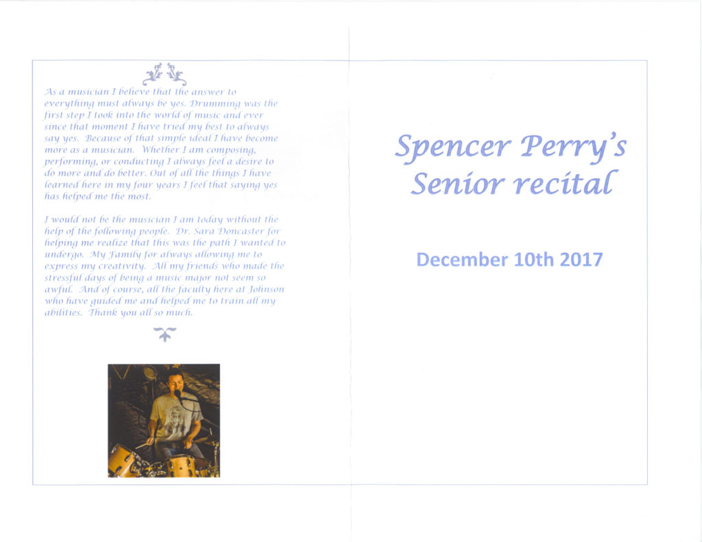 Spencer Perry's senior recital (JSC)
