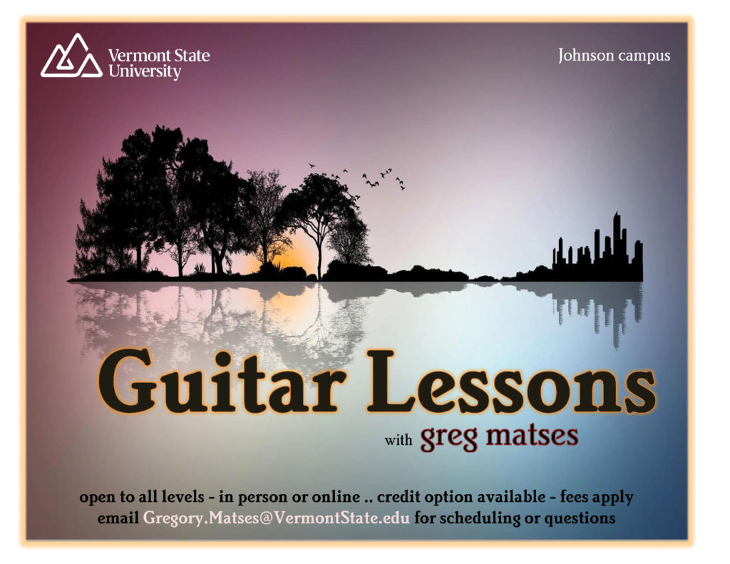Vermont State University Johnson Guitar Lessons