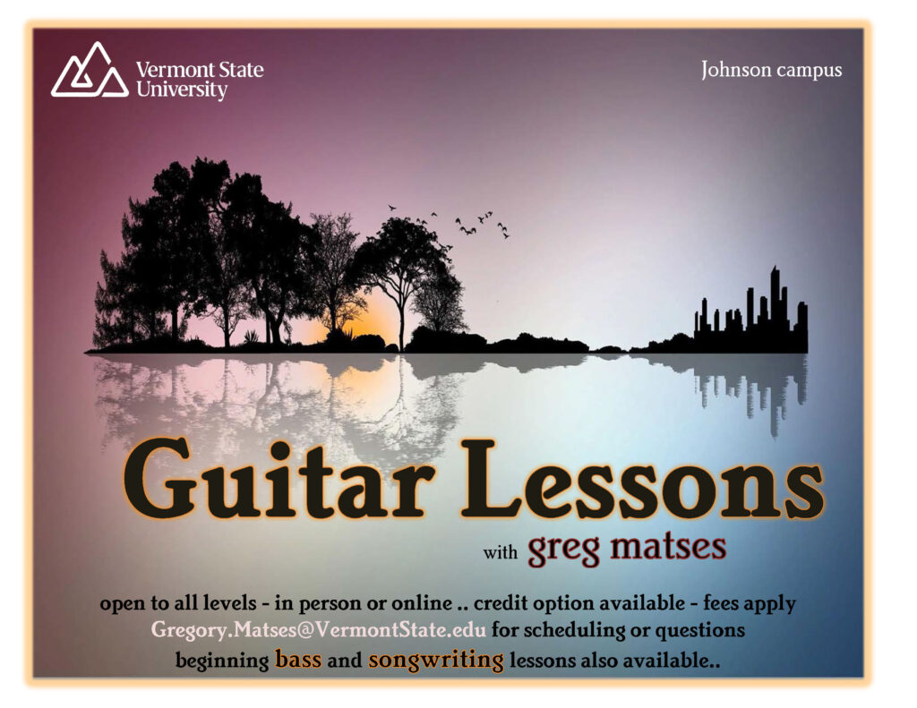 Vermont State University Johnson Guitar Lessons